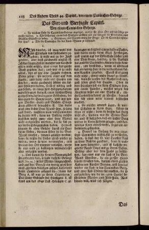 Das Vier- und Viertzigste Capitel. Von einem Caninichen-Geheege