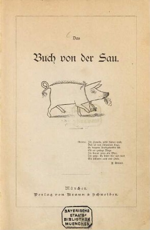 Das Buch von der Sau