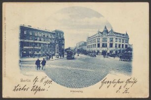 Ansichtskarte Blücherplatz, koloriert