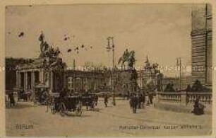 Bildpostkarte "National-Denkmal für Kaiser Wilhelm I. in Berlin", geschrieben von Max Schulze an Ida Thiele; Berlin, 29. Juli 1912