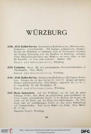 Würzburg (Nr. 2130 - 2139)
