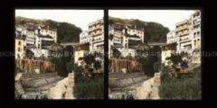 Wohnhäuser und Brücke am Berg, Montreux