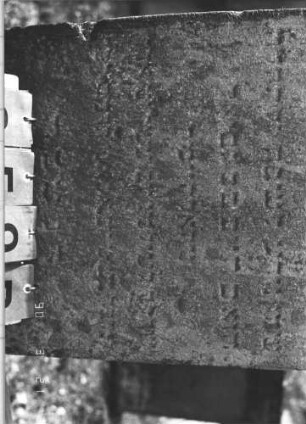 Grabstein 259 (Index: 100009241) Zustand: leicht verwittert Maße HxBxT: 102x48x23 cm: Grabstein 259B (Detailaufnahme)