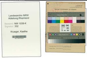 Entnazifizierung Kaethe Krueger , geb. 04.07.1908 (Angestellte)