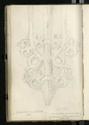 Schorndorf, Sakristei, ornamentaler Gewölbeanfang