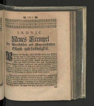 Neues Exempel der Pietistischen und Syncretistischen Glaub- und Lieblosigkeit.
