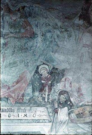 Maria, die Heiligen Barbara und Katharina, Christuskind und Stifter