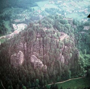 Berg Oybin im Zittauer Gebirge : Blickrichtung Südwesten