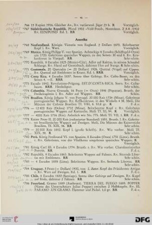 Amerika (Nr. 768-786)