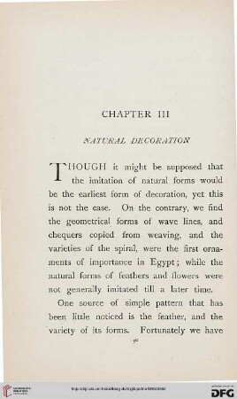 Chpater III: Natural decoration