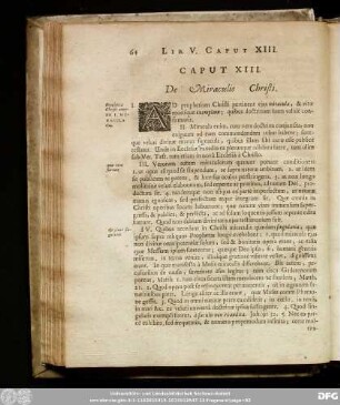 Caput XIII. De Miraculis Christi.