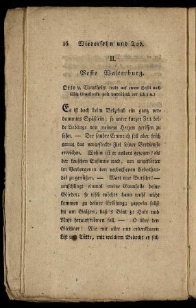 II. Veste Walterburg.