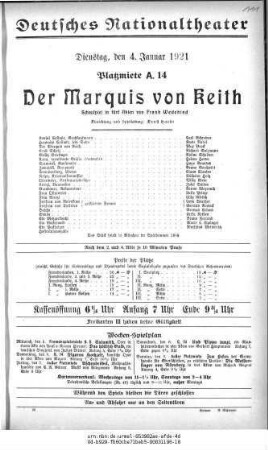 Der Marquis von Keith