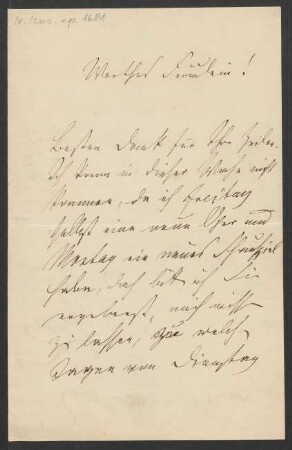 Brief an Georgine Schubert : 11.01.1860