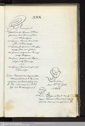 XXX., 15. Juli 1856