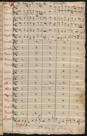 Es spricht der Unweisen Mund wohl; V (8), Coro, orch, org; B-Dur