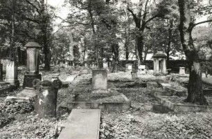 Dresden-Pirnaische Vorstadt. Eliasfriedhof. Ansicht mit Grabmal für den Juristen Dr. Christian Ernst Ulrici (1750-1825)