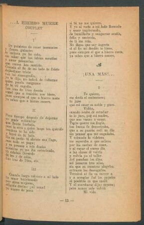 ...A hierro muere : Couplet