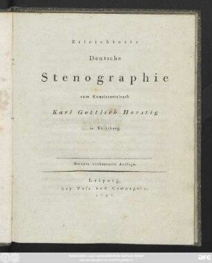 Erleichterte Deutsche Stenographie