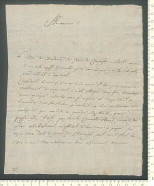 Brief von ... de Gensan (preußischer General) an Jean Pierre Erman und Paul Erman