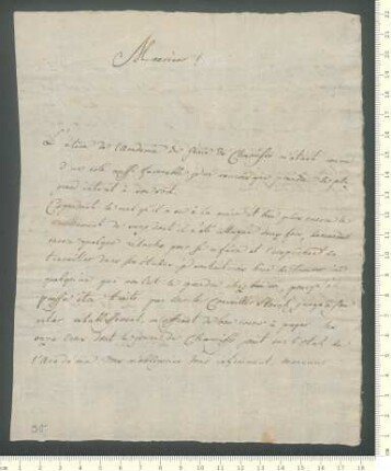 Brief von ... de Gensan (preußischer General) an Jean Pierre Erman und Paul Erman