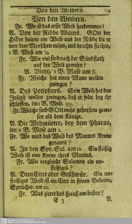 Von den Weibern