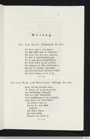 Gesang