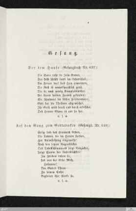 Gesang