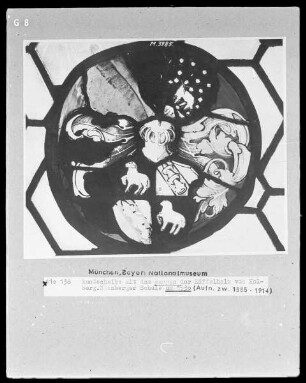 Rundscheibe mit dem Wappen der Löffelholz von Kolberg