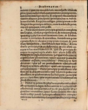 Dispvtatio Philosophica De Principiis Entis Natvralis