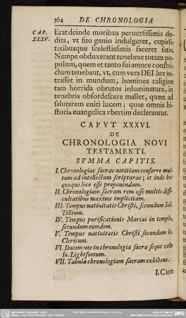 Caput XXXVI. DE Chronologia Novi Testamenti