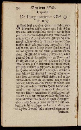 Caput I. De Præparatione Olei de Rege.