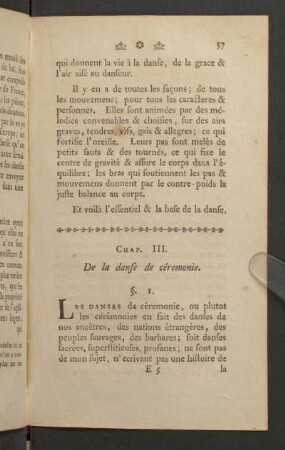 Chap. III. De la danse de ceremonie