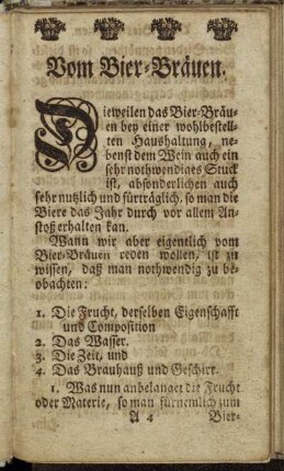 Vom Bier-Bräuen.