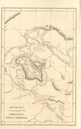 Sketch map to accompany the geological notice of Kashmir & c.