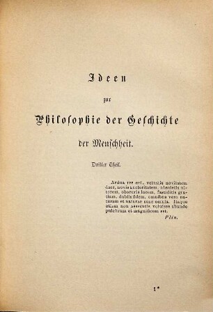 Herders Werke, 11 : Ideen zur Philosophie der Geschichte der Menschheit ; 3