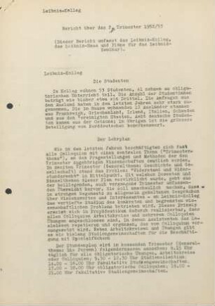 2. Trimester 1952/53