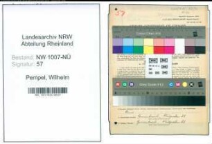 Entnazifizierung Wilhelm Pempel , geb. 14.11.1904 (Bauhofverwalter)