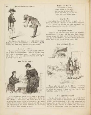 "Bei'm Wort genommen" "Ein Schlaumaier" "Ein billiges Essen"