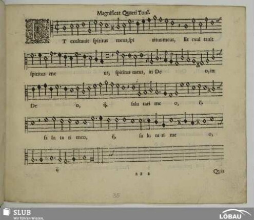 Magnificat in 4. [1.] Ton [dorisch]
