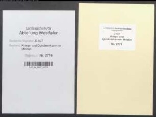 Errichtung einer immediaten Forst- und Baukommission bei den Kriegs- und Domänenkammern und spätere Aufhebung des Forstdepartements