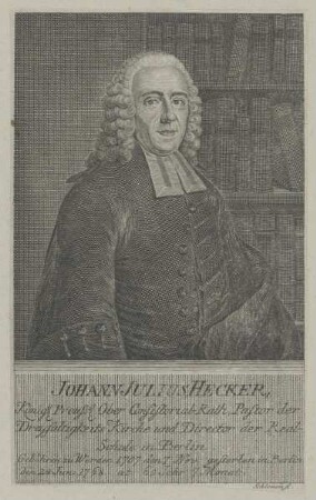 Bildnis des Johann Julius Hecker