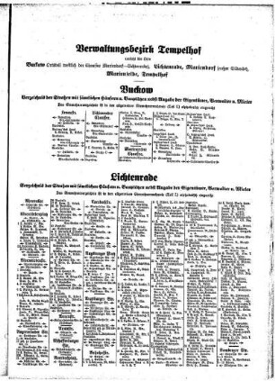 Buckow, Lichtenrade, Mariendorf, Marienfelde