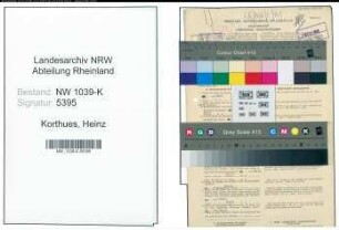 Entnazifizierung Heinz Korthues , geb. 17.07.1914 (Bankangestellter)