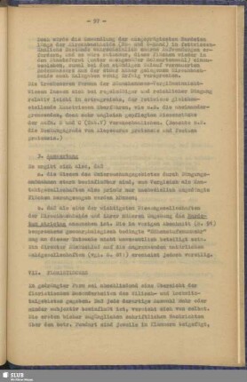 VII. Floristisches