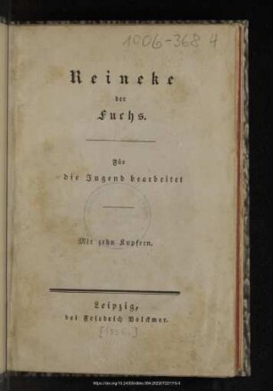 Reineke der Fuchs