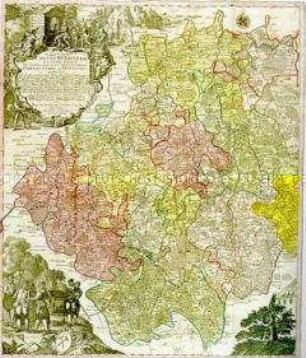 Karte des Erzgebirgischen Kreises