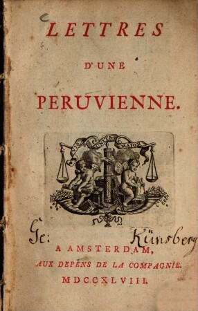 Lettres d'une Péruvienne