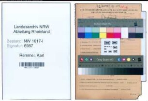 Entnazifizierung Karl Remmel , geb. 10.10.1902 (Kraftfahrer)