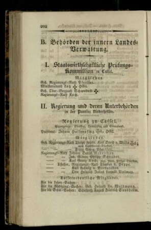 Staatswirthschaftliche Prüfungs-Kommission zu Cassel